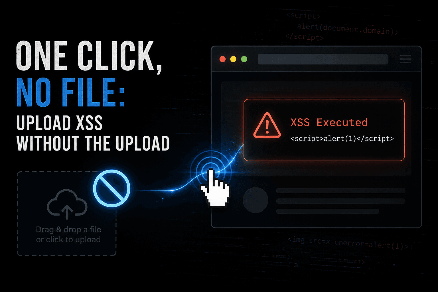 One Click, No File: Upload XSS Without the Upload
